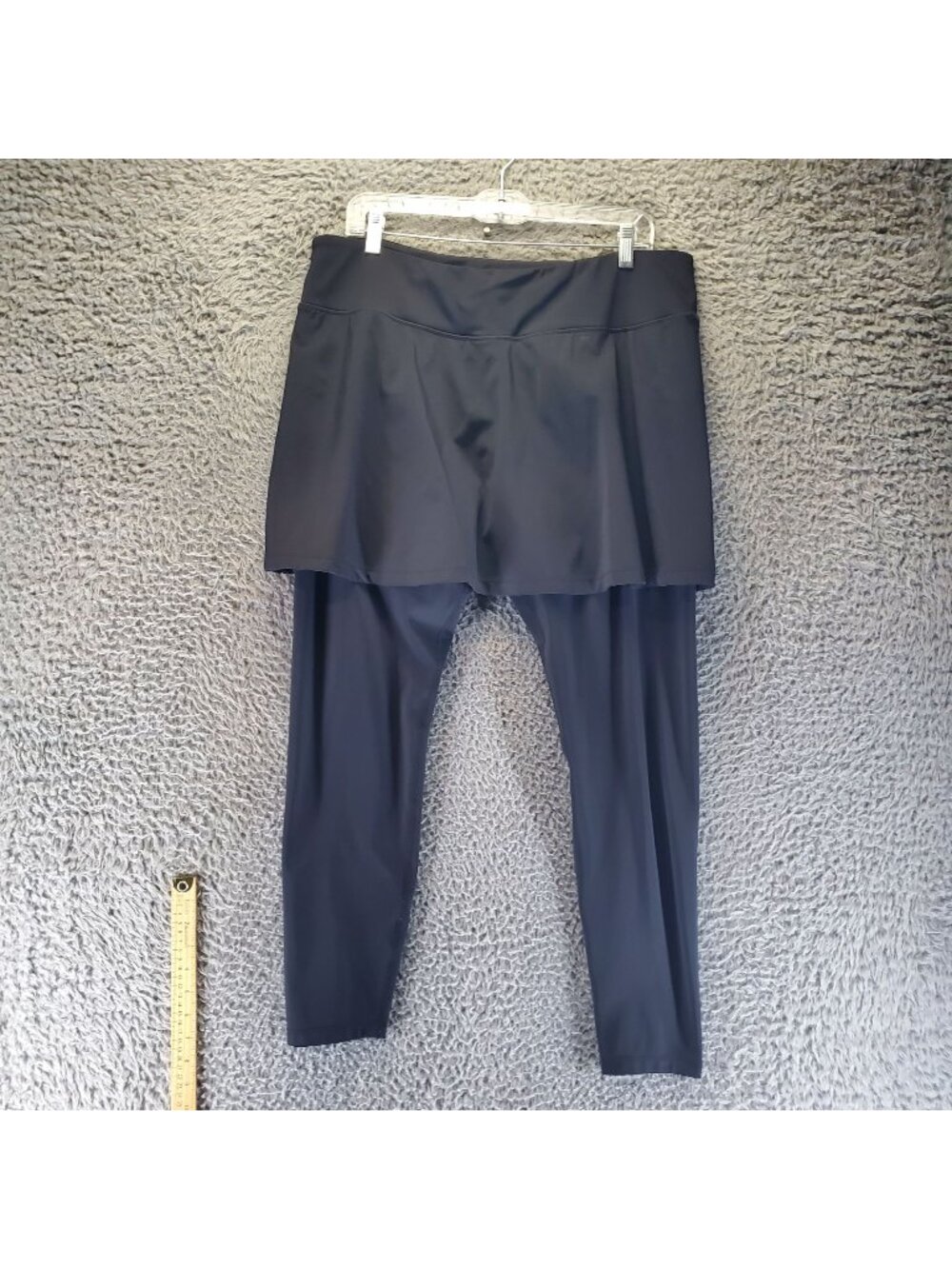 Anivivo Pants Womens 3XL Black Skirted Stretch Activewear Leggings